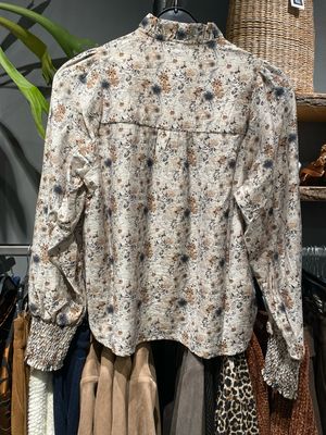 IN FRONT Sasha blouse Nature 16826