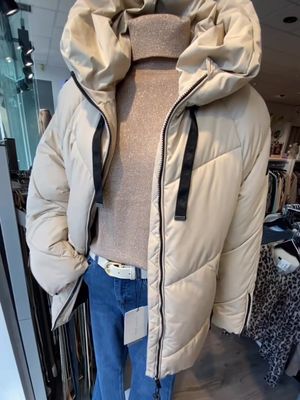 P.L.C. Lucati Jeans Avenue Fine Knit Coll Coffee Femm 2L808