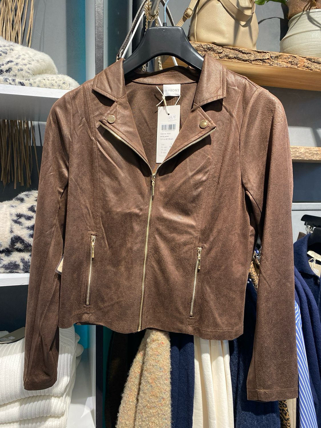 IN FRONT Molly jacket Brown 16351