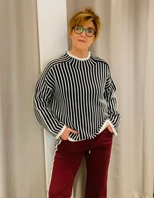 Blue Seven Da Pullover, Stehkragen SCHWARZ 248062-00