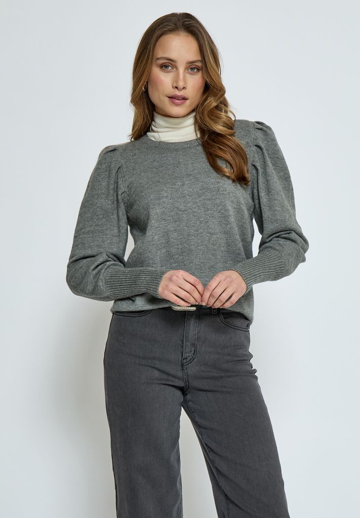 Peppercorn PCAnissa Pullover 126M Steel Grey Melange PC6258