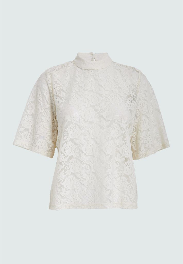 Peppercorn PCLorna Lace Top 0202 Whitecap Grey PC8533