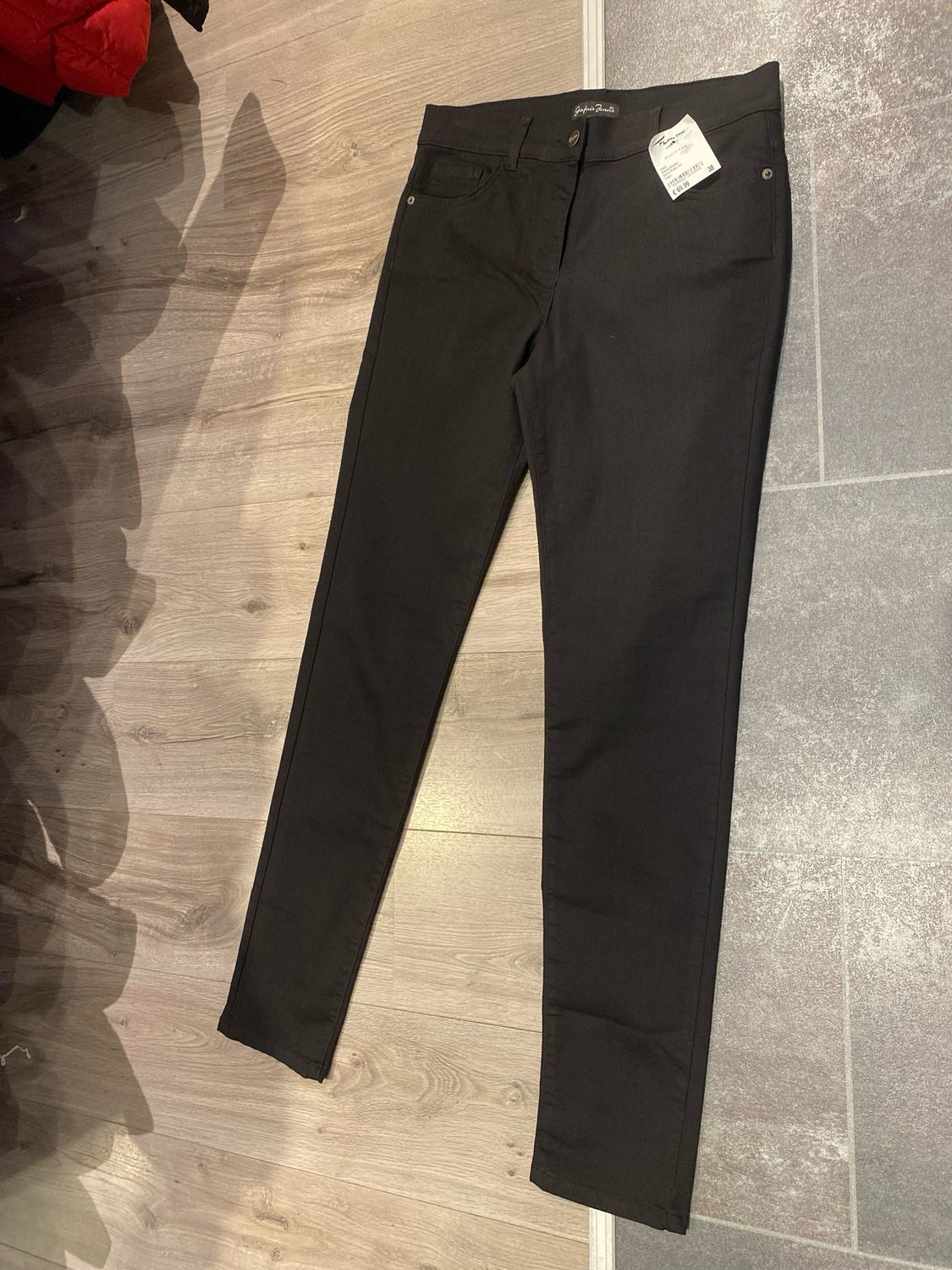 Gafair Stretch/Katoen Zwart Serva Broek Uni