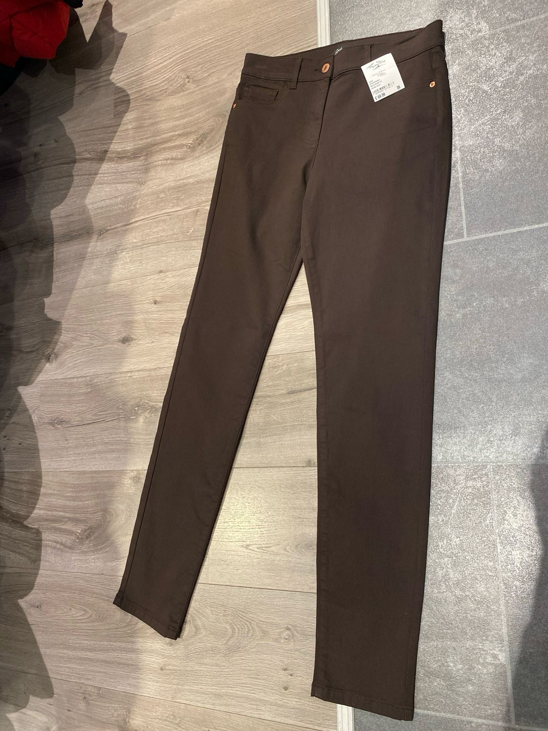 Gafair Stretch/Katoen Donker Bruin Serva Broek Uni