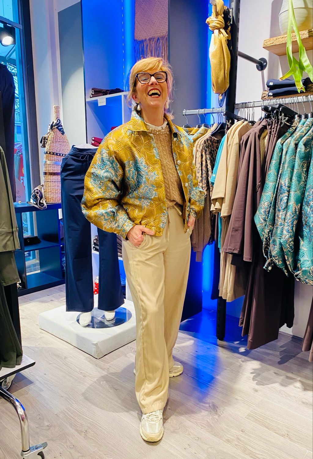 Mi Piace Jack fancy jacquard Petrol Yellow Mi Piace MP202783