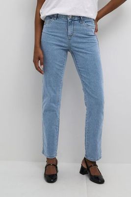 Kaffe KAvicky Straight Jeans:Jeans Light Blue Washed Denim 10506530 Kaffe KAvicky Straight Jeans:Jeans Light Blue Washed Denim 10506530