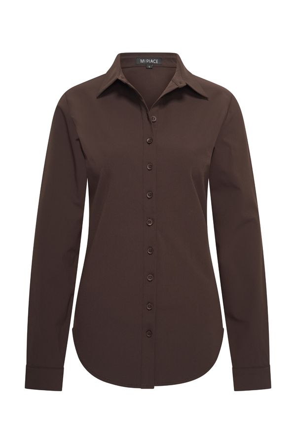 Mi Piace Blouse lm Espresso MP60840