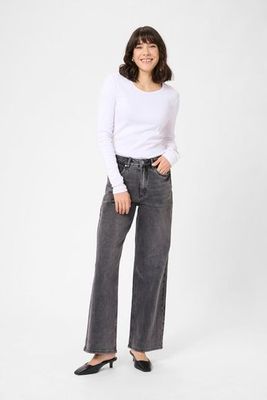Kaffe KAmeadow HW Reg Fit Jeans Grey vintage wash 10510712 Kaffe KAmeadow HW Reg Fit Jeans Grey vintage wash 10510712