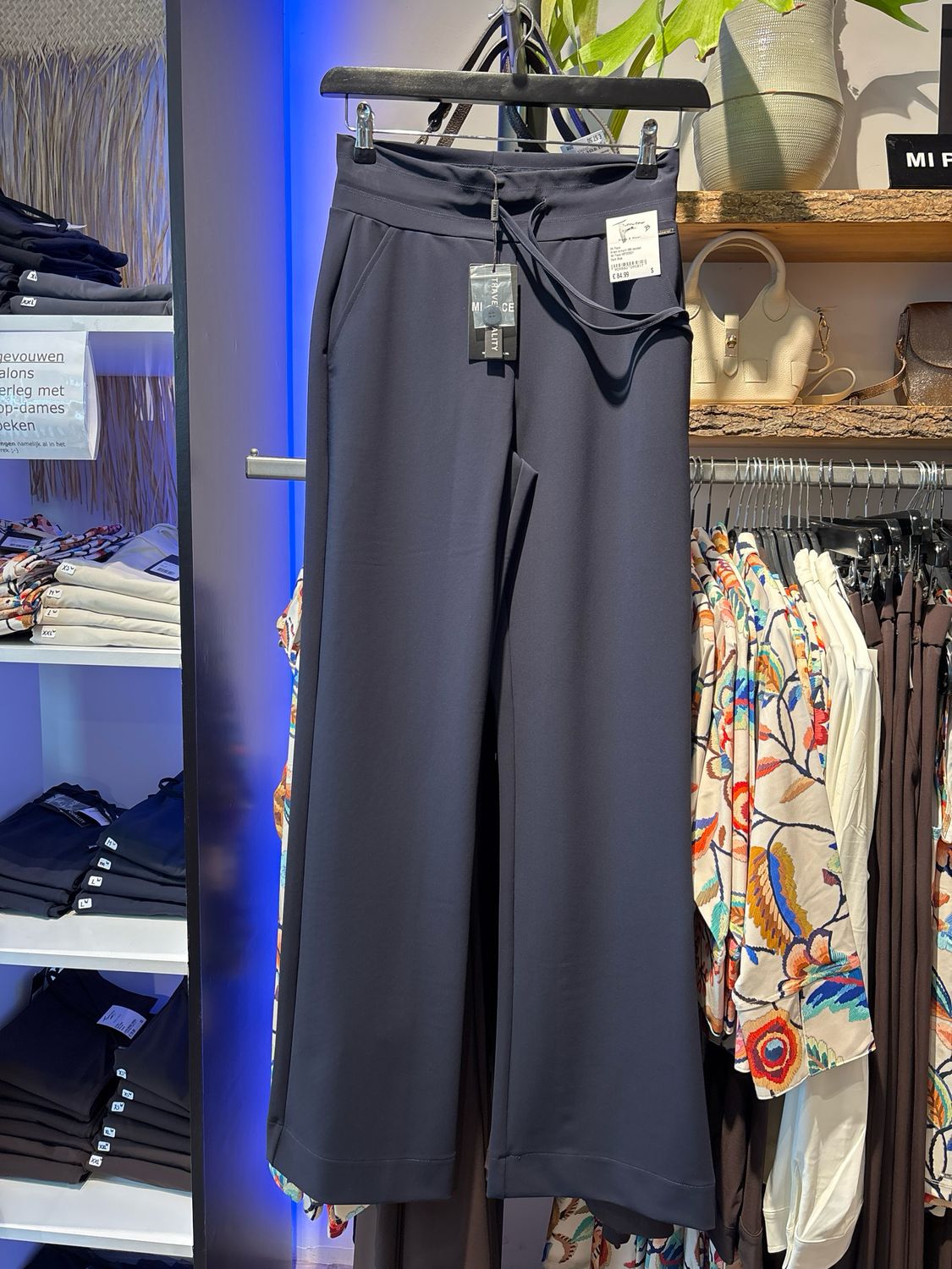 Mi Piace Broek straight 089 bonded Dark Blue Mi Piace MP202631