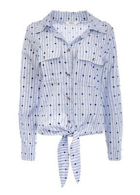 NED Minho LS Blue Lolite Poplin Blemd Do Blue Lolite 26S2-BS053-01 NED Minho LS Blue Lolite Poplin Blemd Do Blue Lolite 26S2-BS053-01