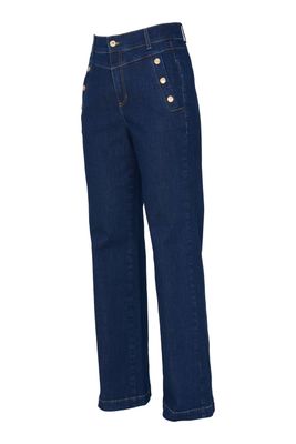 Dreamstar broek wijd COTTON STRETCH Blue Denim Z26 112 Varosa Dreamstar broek wijd COTTON STRETCH Blue Denim Z26 112 Varosa