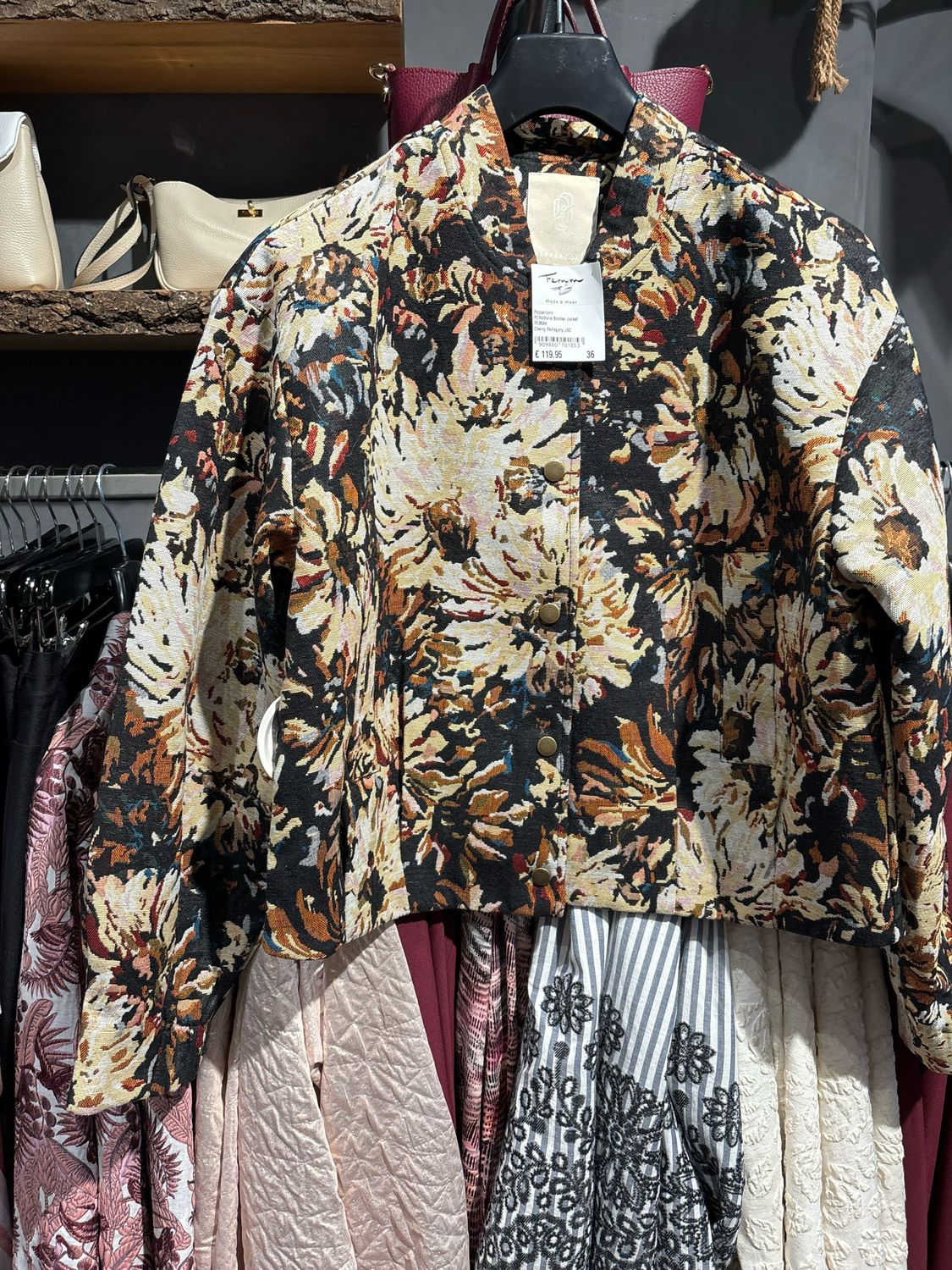 Peppercorn PCNathalie Bomber Jacket Cherry Mohagany JAC PC8684