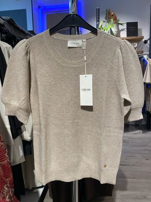 Cream CRSillar Knit Pullover:Knit Oat melange 10609539 Cream CRSillar Knit Pullover:Knit Oat melange 10609539