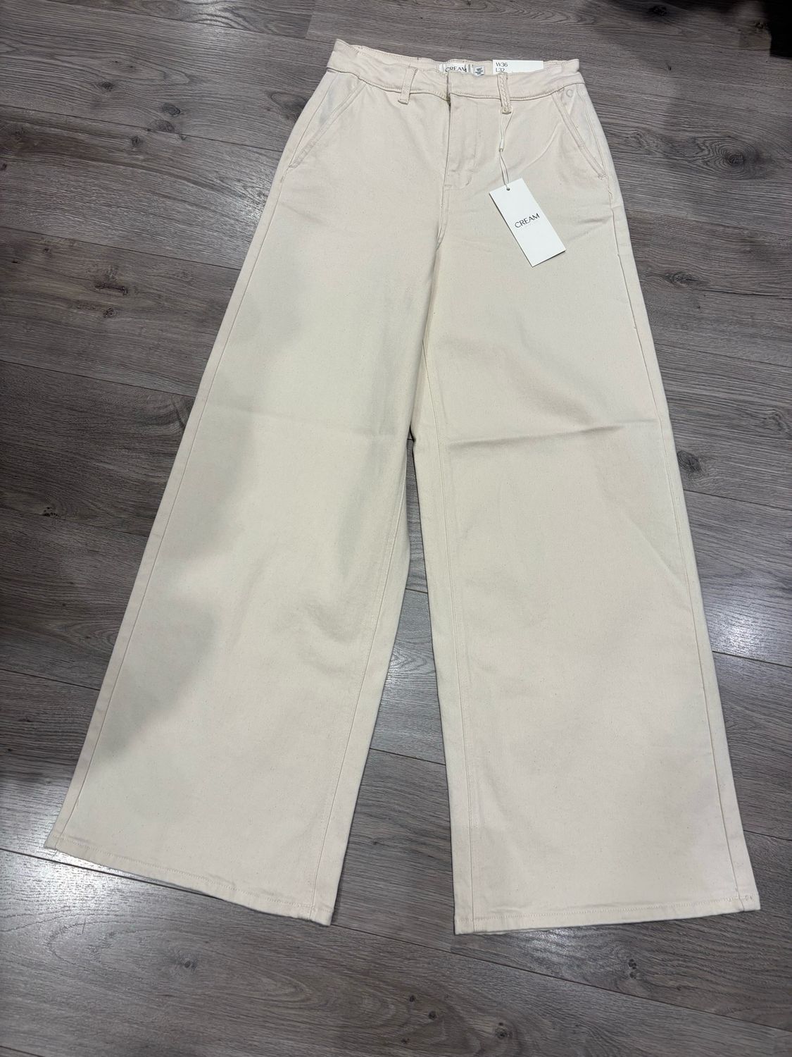Cream CRVisti Twill Pant Natural Sand 10614648