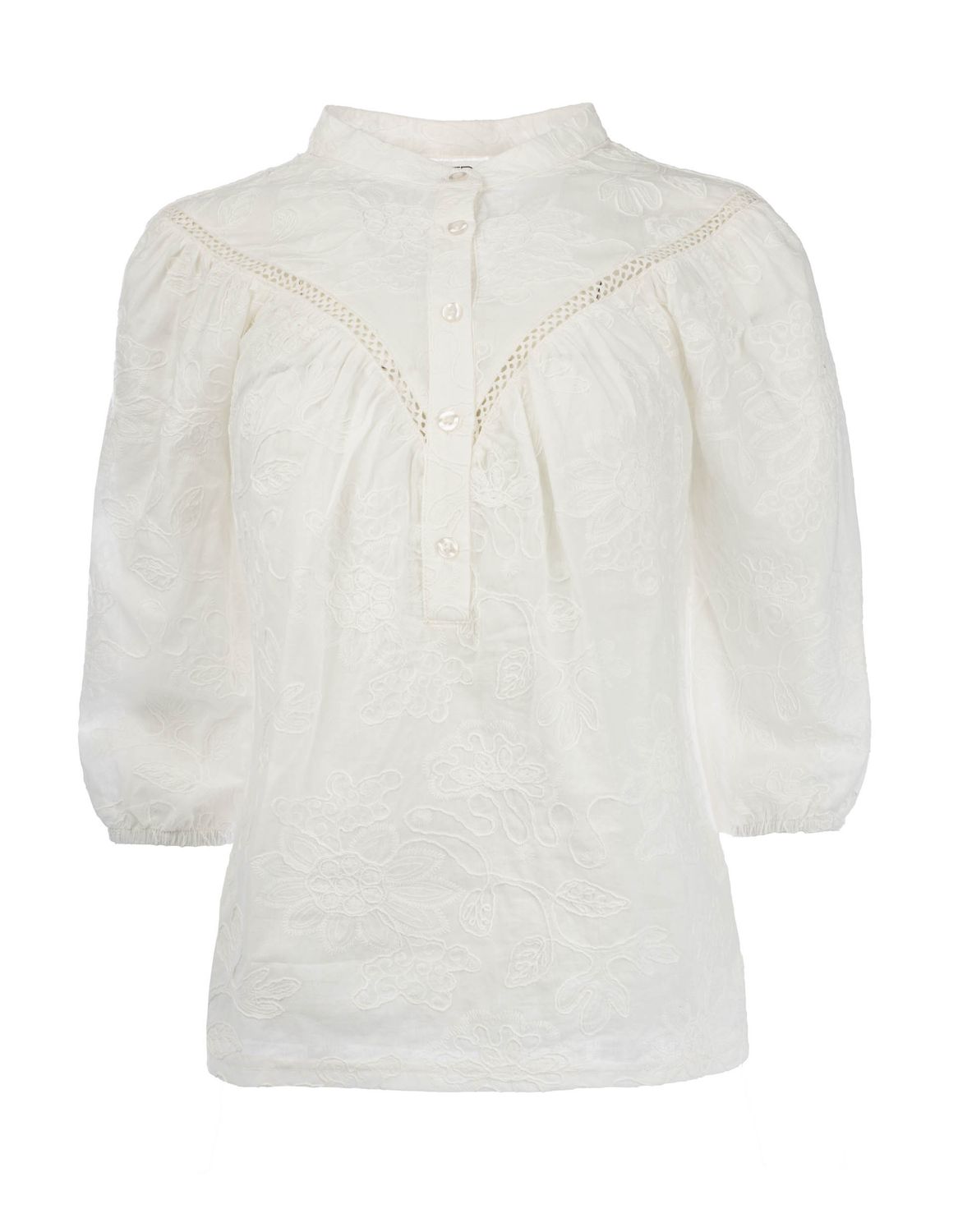 NED Bobin 3/4 Cotton Embroidery Optical White 26S-U405-01 Seasonable