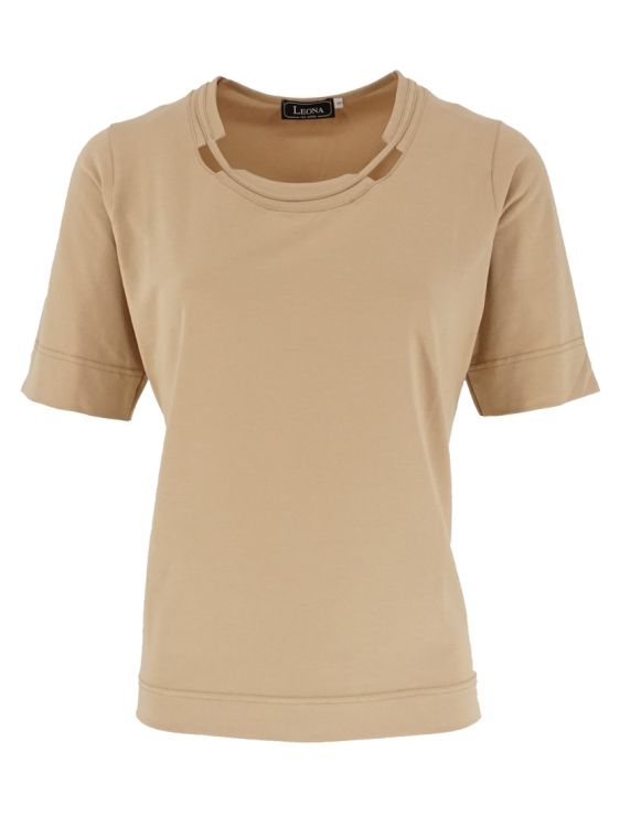 Leona Shirt km RH uni Zand Leona 261.37.24