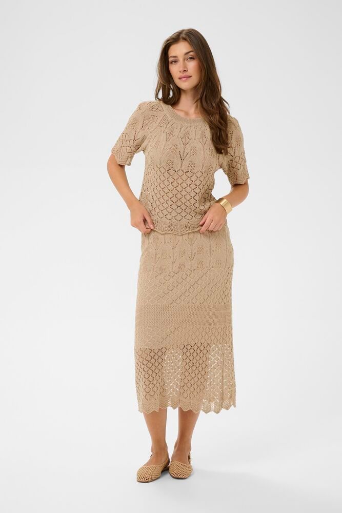 Cream CRSevija Knit Skirt Light Amphora 10614887