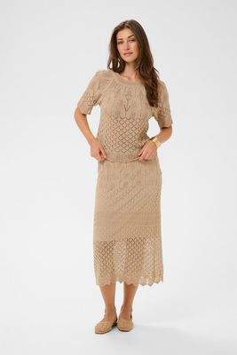 Cream CRSevija Knit Skirt Light Amphora 10614887 Cream CRSevija Knit Skirt Light Amphora 10614887