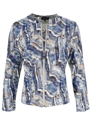Leona Twinset print lm Denim Leona 261.20.06 Leona Twinset print lm Denim Leona 261.20.06