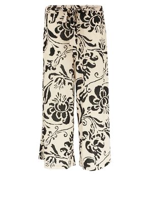 Leona Broek print 7/8 lengte L.beige Leona 261.38.10 Leona Broek print 7/8 lengte L.beige Leona 261.38.10