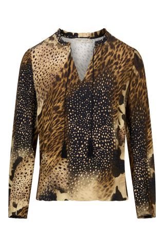 Dreamstar blouse ANIMAL JACQ Choco Mix W25 218 Amadeo