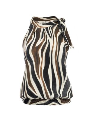NED Bibi Brown Zebra Print Woven Brown 26S3-SN043-04 NED Bibi Brown Zebra Print Woven Brown 26S3-SN043-04