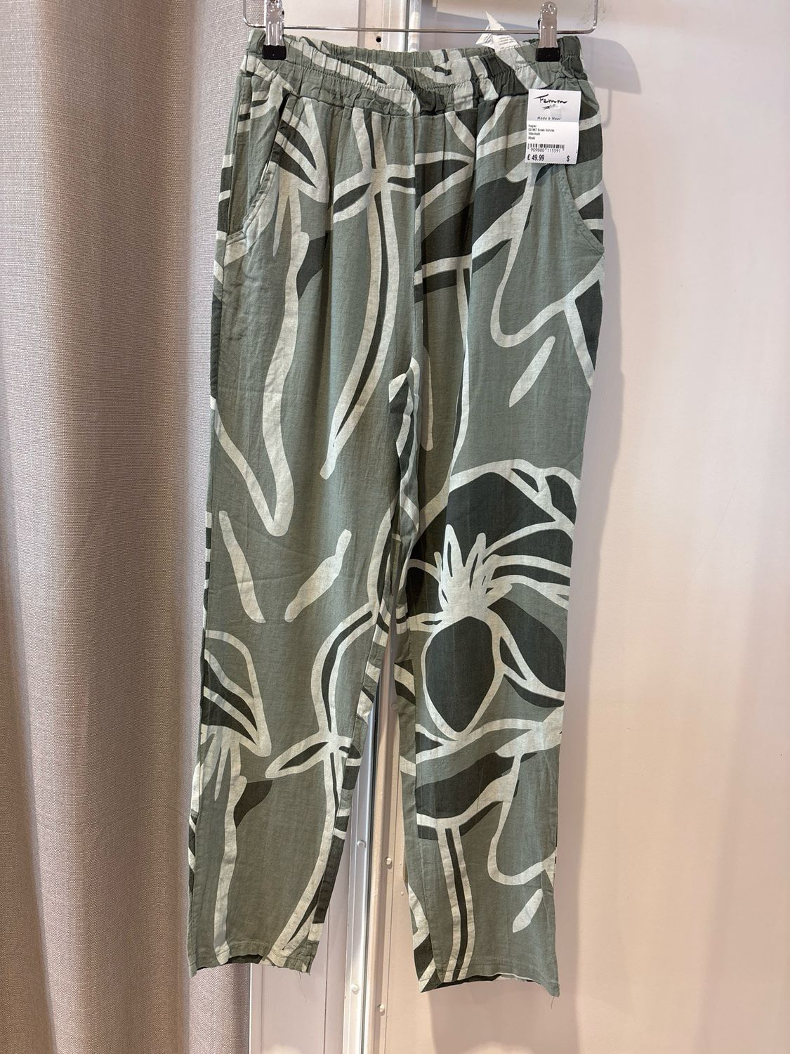 Hegler 031867 Broek lin/visc Khaki Wienhold