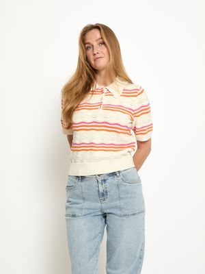 Peppercorn PCNara Knit Top 0202S Whitecap Grey Stripe PC8716 Peppercorn PCNara Knit Top 0202S Whitecap Grey Stripe PC8716