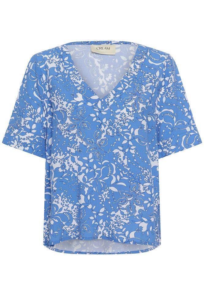 Cream CRTiah Boho Blouse Blue Toile 10613577