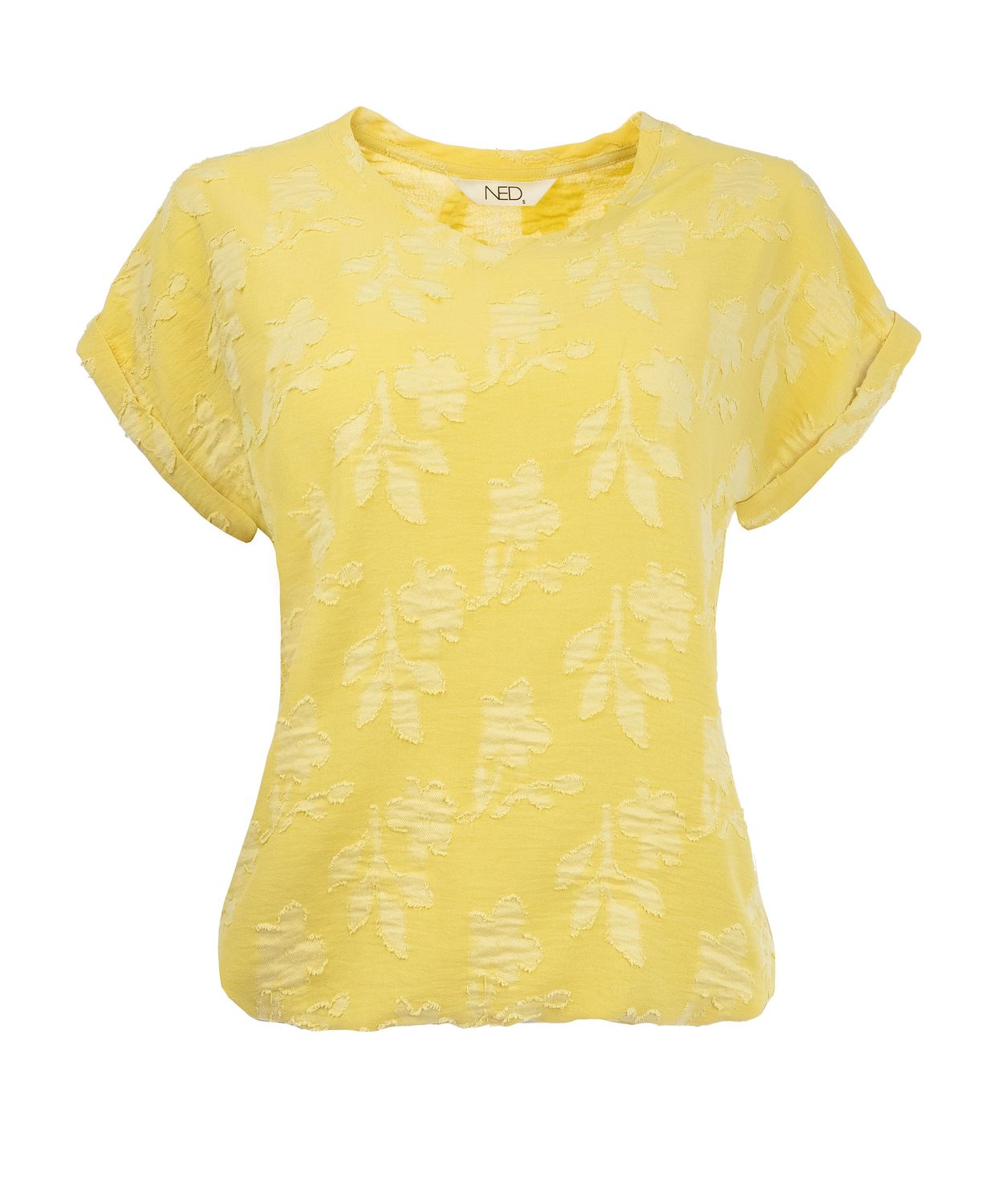 NED Bueno SS Woven Jacquard Buff Yellow 26S-U414-01 Seasonable