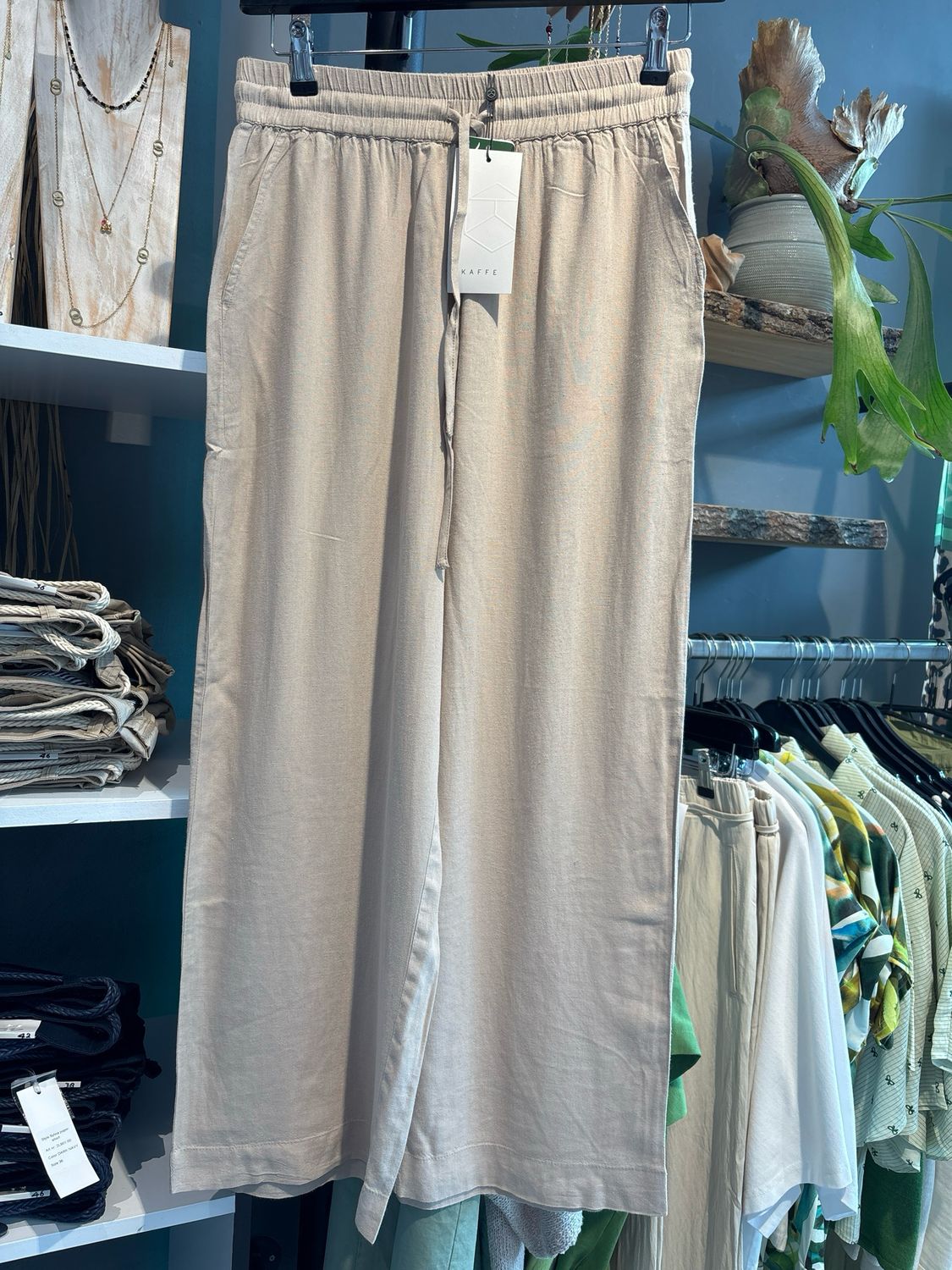 Kaffe KAmilia Cropped Wide Pants Feather Gray 10509666