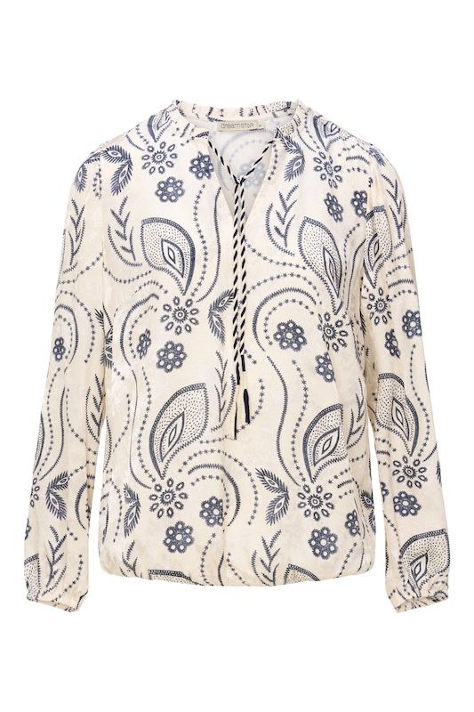 Dreamstar blousetop OUTLINE Ivoor - Indigo W26 106 Cleo