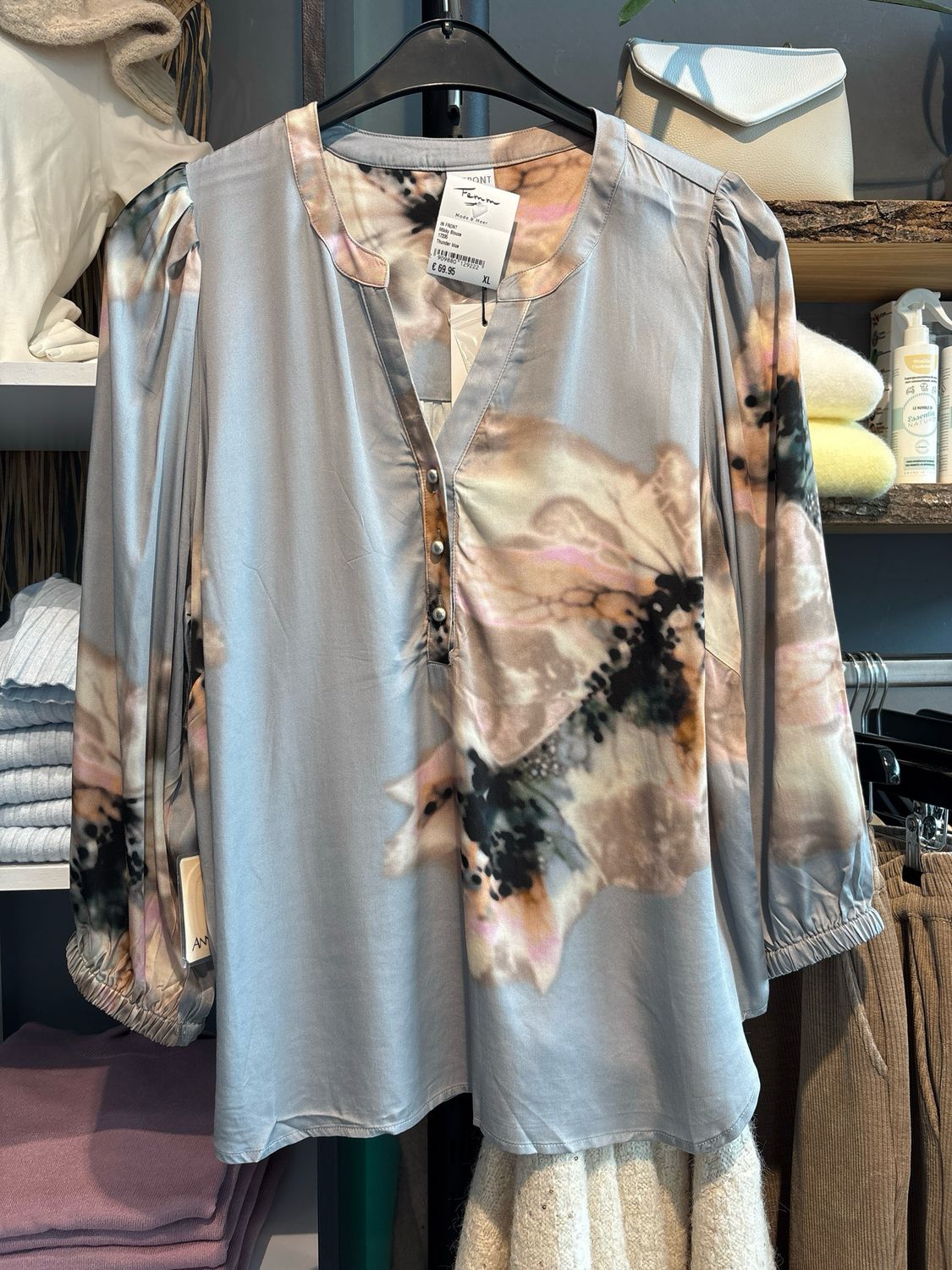 In Front Mikky Blouse Thunder blue 17205