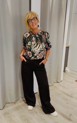 In Front Grazia Blouse 1/2 Army Army 17266 In Front Grazia Blouse 1/2 Army Army 17266