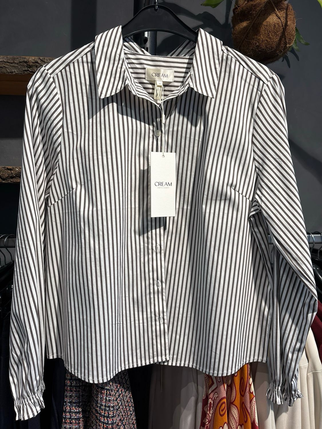 Cream CRAya long sleeve shirt Java Stripe 10615770