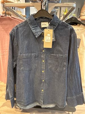 Blue Seven Da Jeansbluse, Kragen DK BLAU 280133-00 Blue Seven Da Jeansbluse, Kragen DK BLAU 280133-00