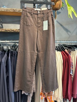 Kaffe KAbrook HW Reg Fit Jeans Coffee Bean 10511225 Kaffe KAbrook HW Reg Fit Jeans Coffee Bean 10511225