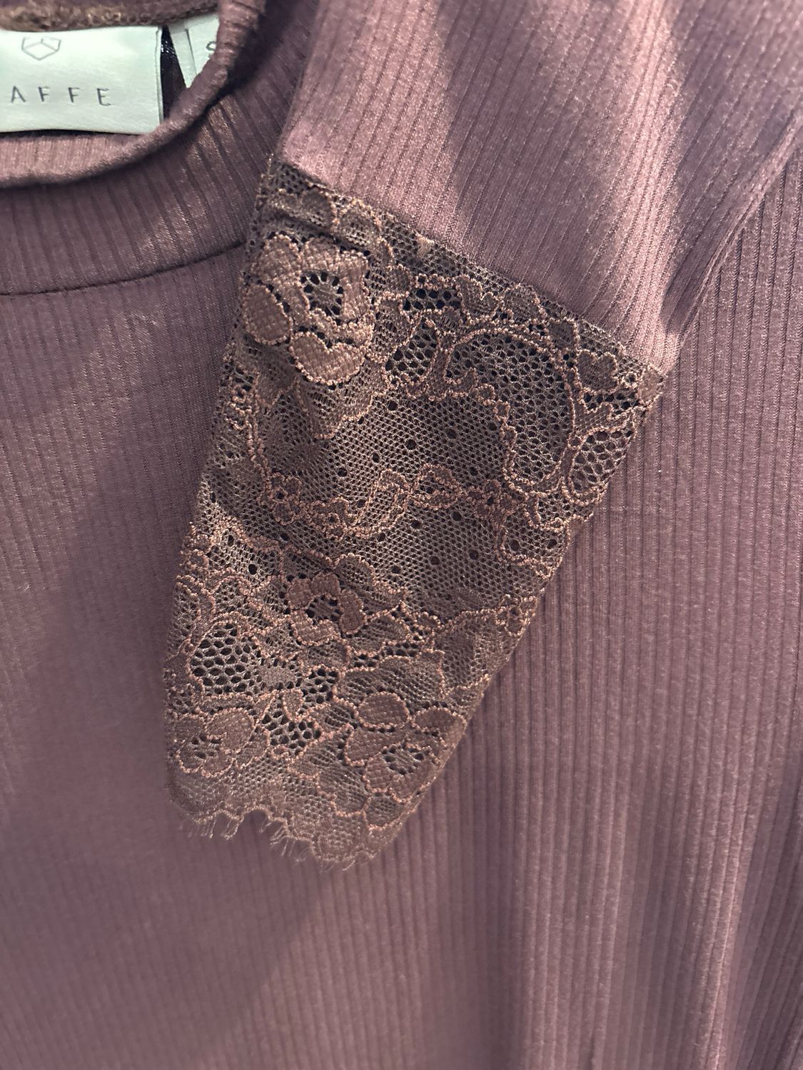 Kaffe KAomi Turtleneck T-Shirt Fudge 10511001
