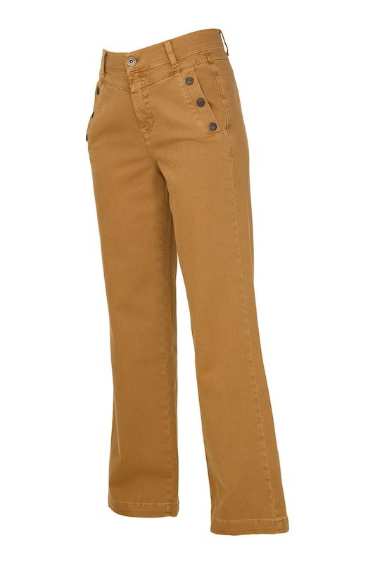Dreamstar broek wijd COTTON STRETCH Toffee W26 113 Carosa