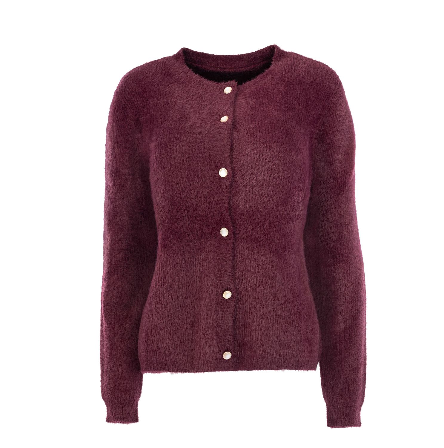 NED International Delta LS-RMJ Furry Knit Grape Wine 26W1-U172-12