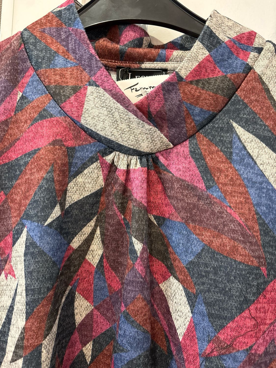 Leona Blouson print col lm Cerise 263.19.02