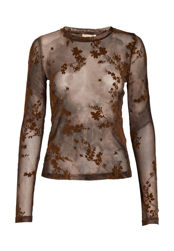 Peppercorn PCSafia Top 5050P Toffee Print PC9034