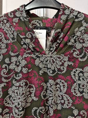 Leona Blouson print Vh lm Cerise 263.20.24 kant print Leona Blouson print Vh lm Cerise 263.20.24 kant print