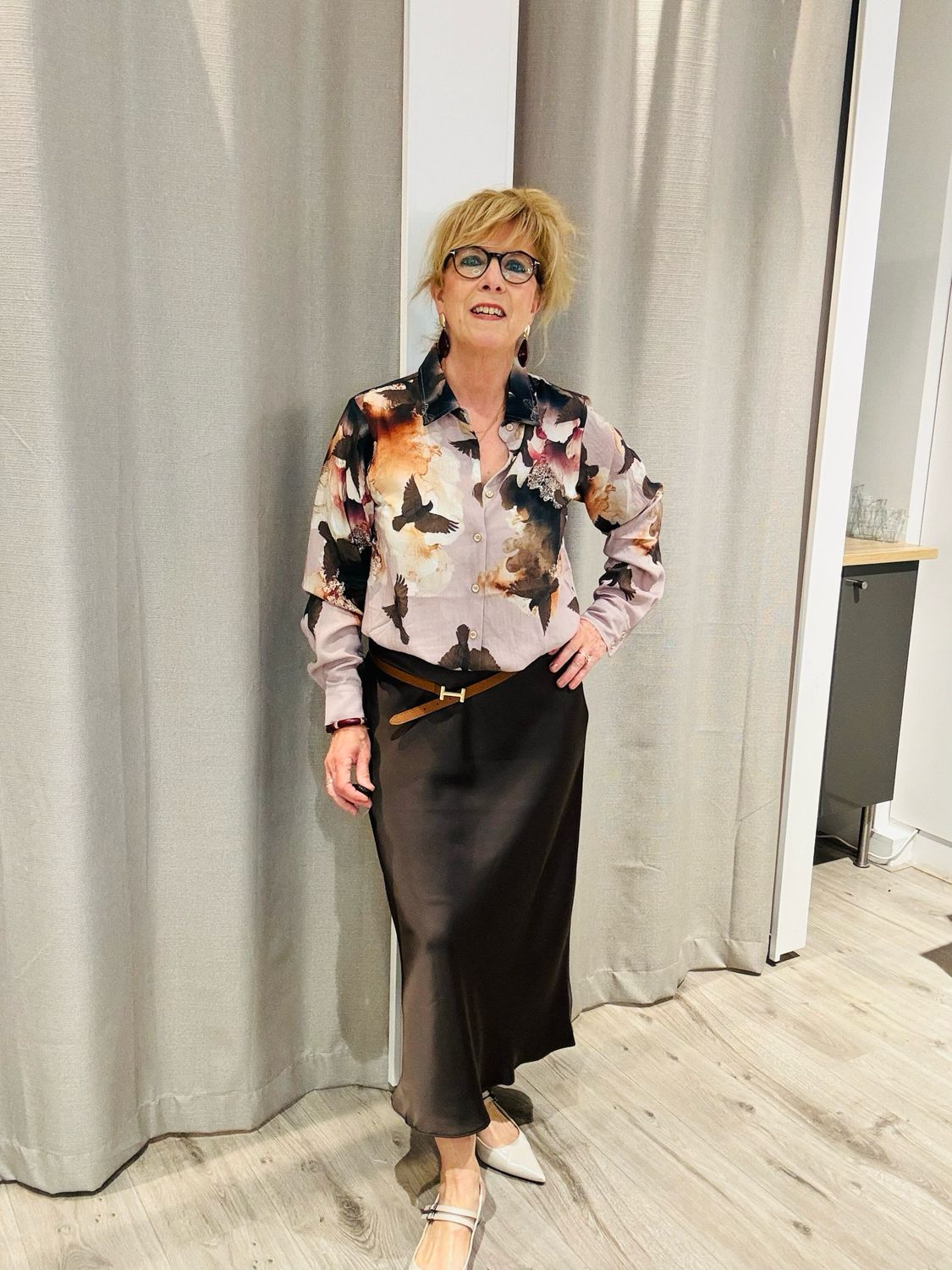 IN FRONT Alexandra skirt Brown 17065