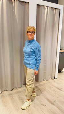 Hegler 0322797 trui grote ruit Blauw Gambach Hegler 0322797 trui grote ruit Blauw Gambach