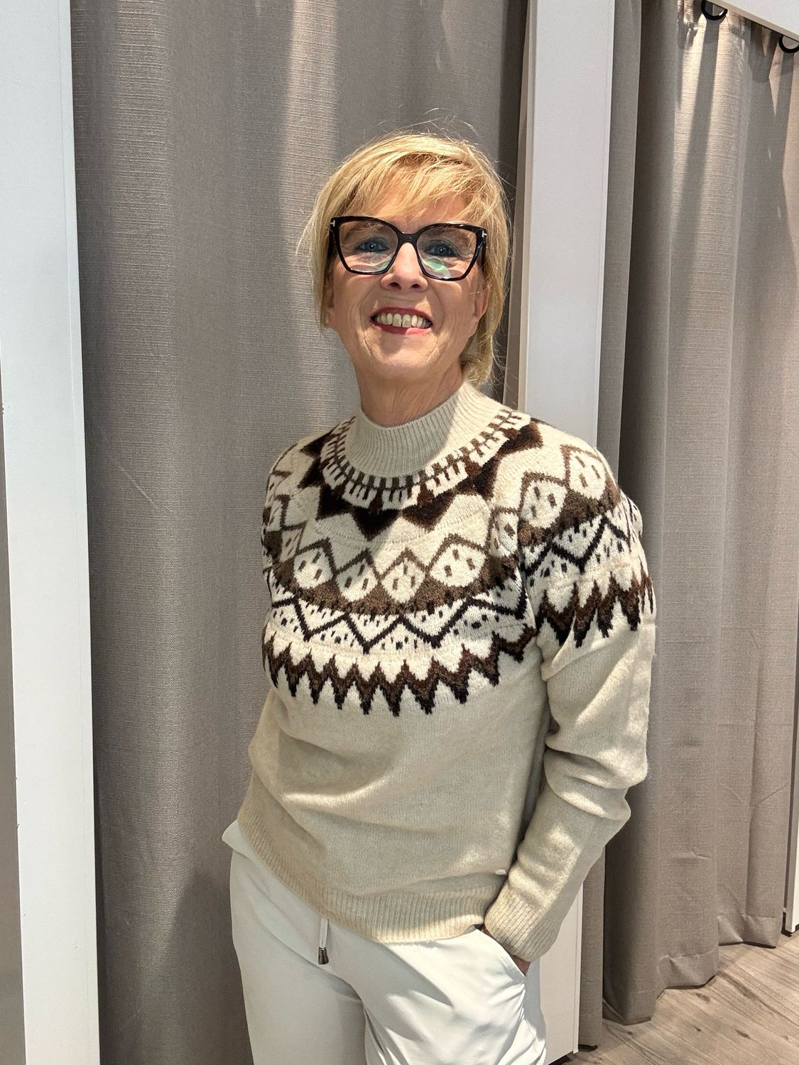Cream CRCherrie Pullover Oatmeal Melange 10615330