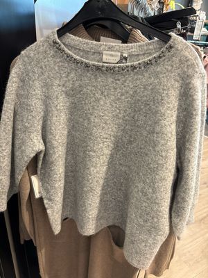 Kaffe KAselly Pullover Grey Melange 10512296 Kaffe KAselly Pullover Grey Melange 10512296