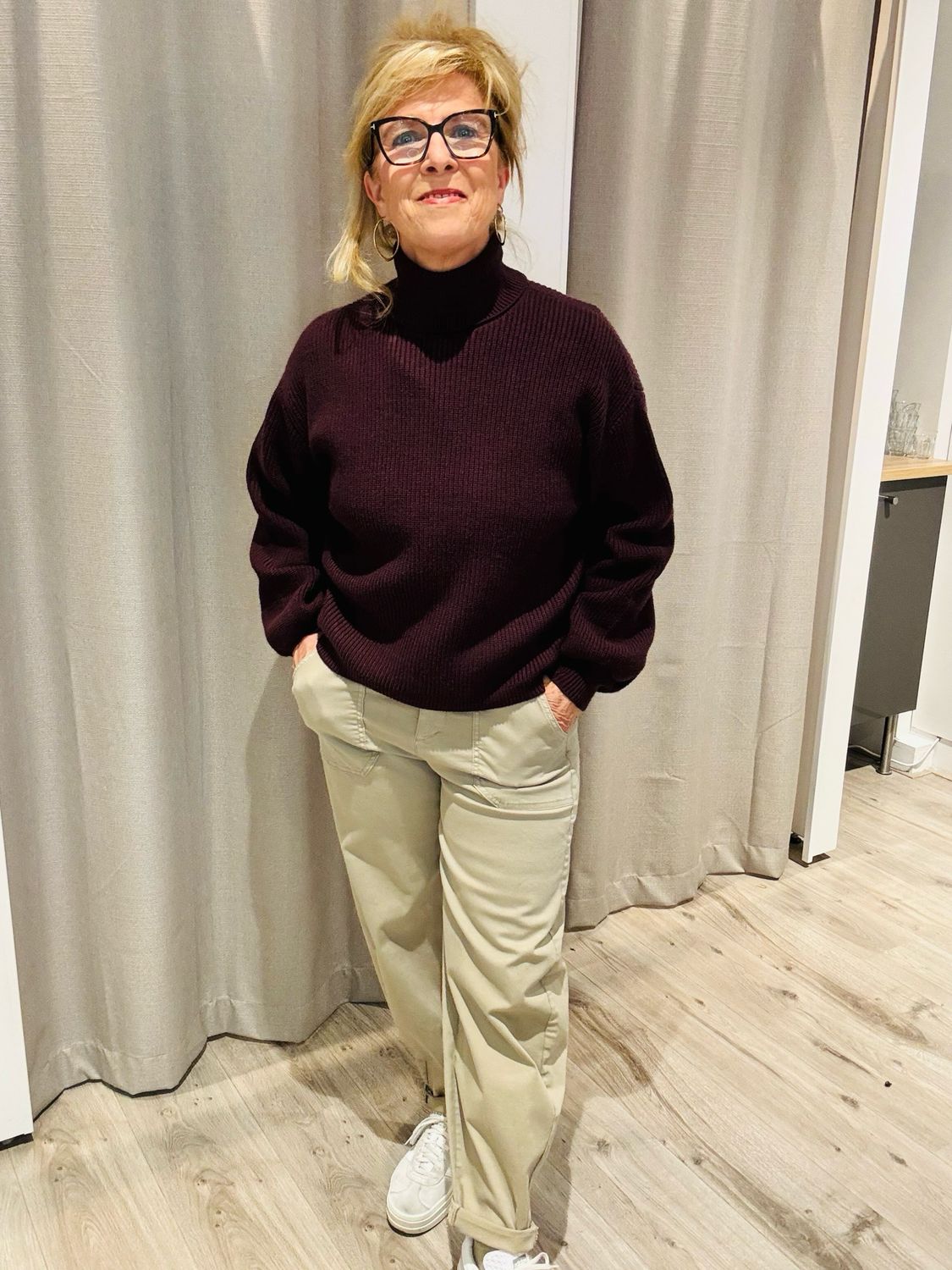 Kaffe KAbarbara Rollneck Pullover Fudge 10512087