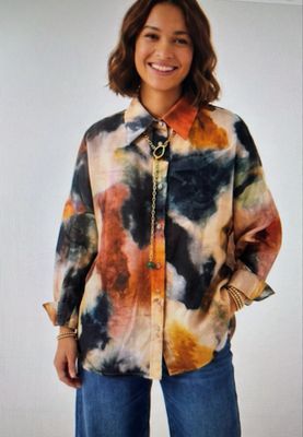 Basement Blouse lm lyocel dessin/print Candy blouse Basement Blouse lm lyocel dessin/print Candy blouse