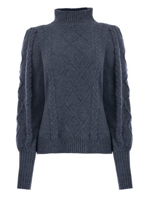 NED International Lindas LS-RML Fine Knit Melange Bijou Blue 26W-U322-03 Seasona NED International Lindas LS-RML Fine Knit Melange Bijou Blue 26W-U322-03 Seasona